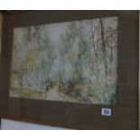 WILLIAM J CAPERN, signed water colour "Woodland Scene", 12" x 17.