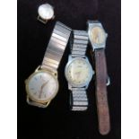 WRIST WATCHES, Gent's vintage Rone wrist watch with Arabic numerals and second hand,