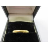 GOLD RING, 22ct gold plain band ring, 2.