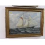 REUBAN CHAPPEL, signed gouache portrait "Morwenna of Truro, Captain J A Phillips", 14.