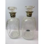 PAIR OF DECANTERS,