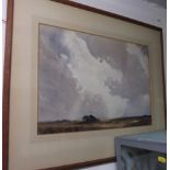R B BUTLER, signed water colour "Storm Clouds over the Moors", 14.