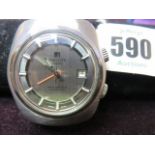 TISSOT, Gent's boxed Tissot navigator alarm wrist watch,