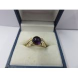 AMETHYST RING, 9ct gold amethyst ring,