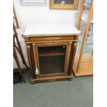 MARBLE TOPPED SIDE CABINET,