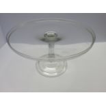 GEORGIAN GLASS COMPORT, domed folded foot base,