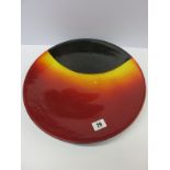 POOLE POTTERY, "Eclipse" pattern limited edition shallow dish 13.