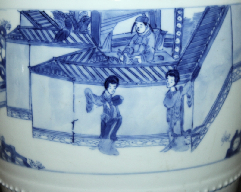 A GOOD CHINESE KANGXI MARK & PERIOD BLUE & WHITE PORCELAIN JAR, together with a good quality - Image 2 of 8