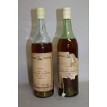 COGNAC, T. HINE & CO., GRAND VINTAGE CHAMPAGNE 1928, 2 bottles, 9cm x 11cm level from cork.