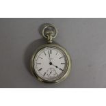 A GENTLEMAN'S ELGIN U.S.A. POCKET WATCH with screw off glass front.