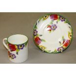 VARIOUS 20TH CENTURY ART DECO CUPS AND SAUCERS by Foley, Bell China, Tuscan, and Maple London,