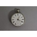 A GENTLEMAN'S SILVER CASED POCKET WATCH by WILL TURNER, LONDON, No. 5039.  Silver case London 1832.