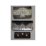 Three silver mounted purses.