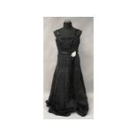 Bellville Sassoon Lorcan Mullany, long black dress, size 14.