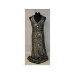 French Connection, a long sequin dress, size 16.