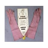 A pair of long leather evening gloves.