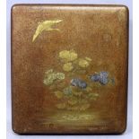 A FINE QUALITY JAPANESE EDO/MEIJI PERIOD LACQUER SUZURIBAKO, the cover finely decorated with