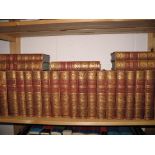 DICKENS (Charles) Works, Library Edition, 24 vols., 8vo, plates, red morocco gilt (some rubbing &