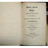 JAMIESON (R.) Popular Ballads and Songs, 2 vols., 8vo, half calf, Edinburgh, 1806. (2)