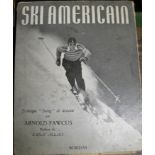 FAWCUS (A.) Ski Americain, sm. 4to, photo plates, text illus., photo wrappers, France, 1947.