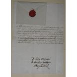 [ROYAL STUARTS IN EXILE] STUART (Henry, Cardinal York) 1 p. folio letter (in a secretarial hand),