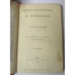 CARROLL (Lewis) / DIDGSON (Charles) [early issue of:] Alice's Adventures in Wonderland, 8vo, half-