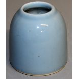 A CHINESE PORCELAIN CIRCULAR INK POT. Square mark in blue. 3ins high.