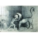 20th Century English School. 'In The Lion's Mouth', Lithograph, 11" x 14.75", and the companion