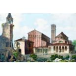 20th Century Italian School. 'Venezia, Avanzi Dell'Antica, Piazza di Torcello', Print, 8" x 10.75,