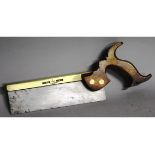 Brass backed dovetail saw by Hill late Howel, London.