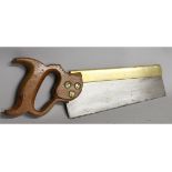 Brass backed tenon saw by Tyzack, Sons & Turner Ltd.