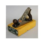 Boxed English Stanley No. 4 smooth plane.