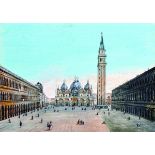 19th Century Italian School. St Mark's Square, Venice, Watercolour, Unframed, 4.5" x 6.25".