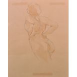 Zil Hoque (1962- ) Indian. A Rear View of a Female Nude, Pencil, Signed, 14.25" x 11.5", and the