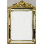 A SUPERB 19TH CENTURY FRENCH ORMOLU FRAMED UPRIGHT MIRROR with urn surmount, pierced scrolls and