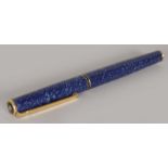 A DIPLOMAT BLUE PEN.