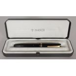 A PARKER PEN, BOXED.