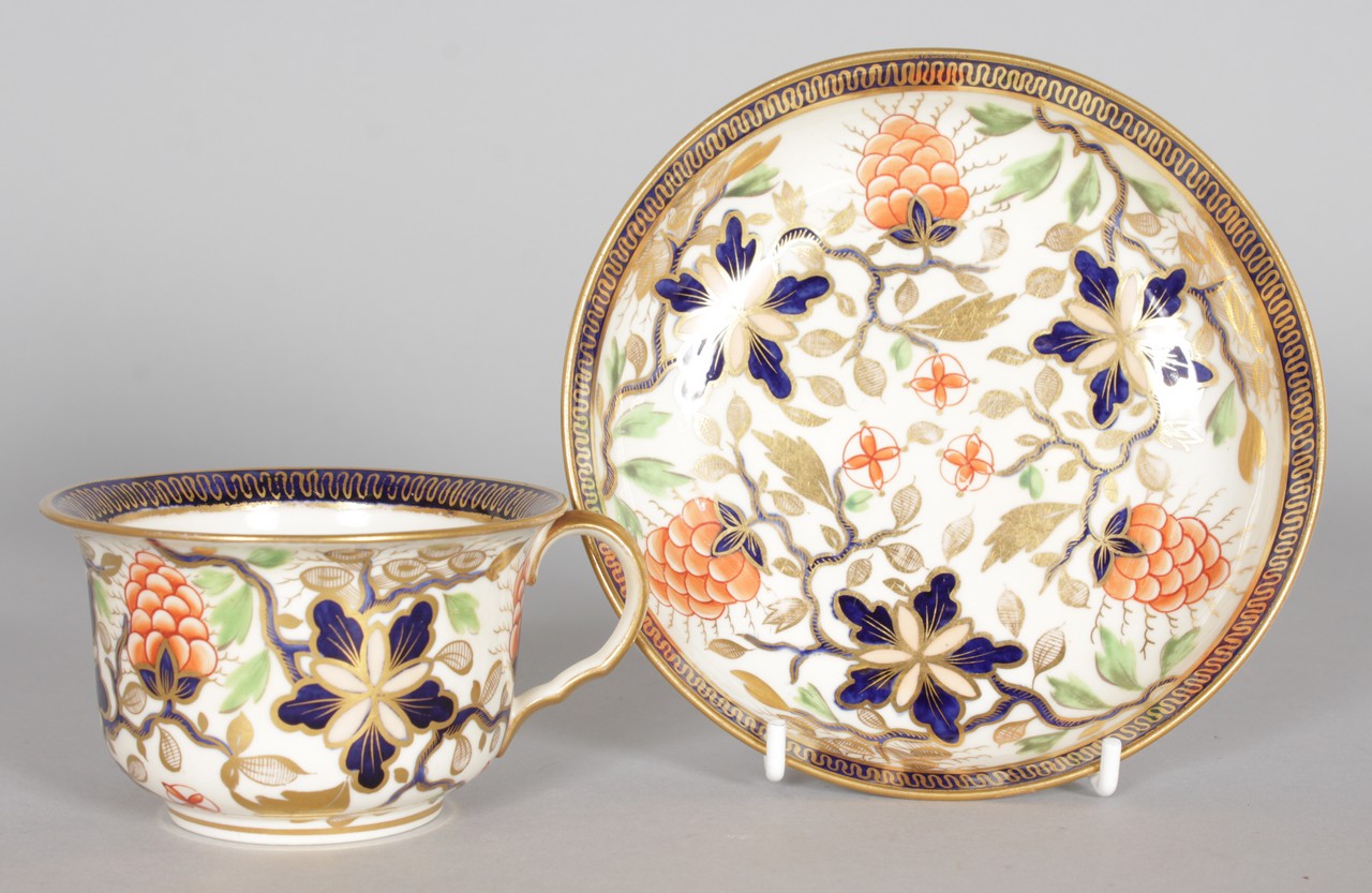 A COLLECTION OF TEN CABINET CUPS AND SAUCERS, various factories to include Royal Crown Derby, - Image 4 of 10