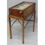 A GOOD LATE 19TH CENTURY BAGATELLE STYLE TABLE GAME by Ste. Ameublement Moderne, the gaming area