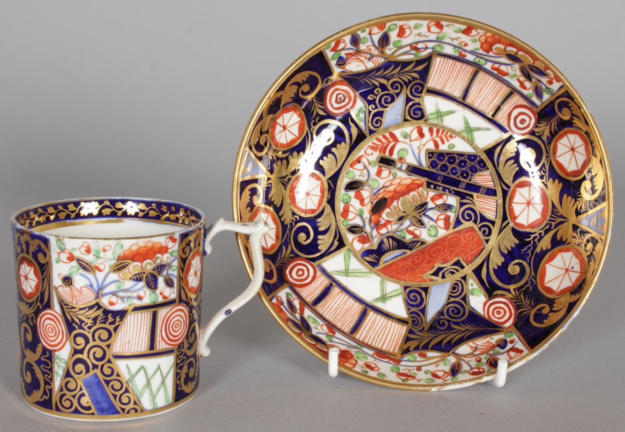 A COLLECTION OF TEN CABINET CUPS AND SAUCERS, various factories to include Royal Crown Derby, - Image 8 of 10