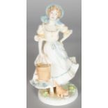 A ROYAL WORCESTER LIMITIED EDITION FIGURINE OF "THE MILKMAID" No. 532.