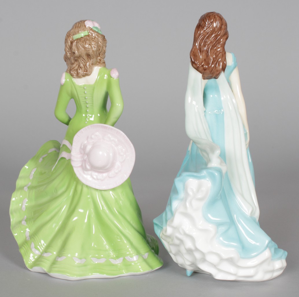 A ROYAL WORCESTER LIMITED EDITION FIGURINE OF "VICTORIA" and another limited edition "Claire". - Image 2 of 2