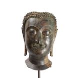 Bronze Thai Sukhothai period Buddha Head