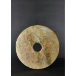 Large Liangzhu Period Neolithic Bi Disc