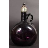 AN EARLY 19TH CENTURY AMETHYST FLAGON, CIRCA. 1830.