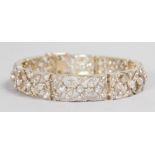 A SUPERB DIAMOND SET OLD CUT BRACELET of 5.30CTS set in 18ct yellow gold. With insurance valuation