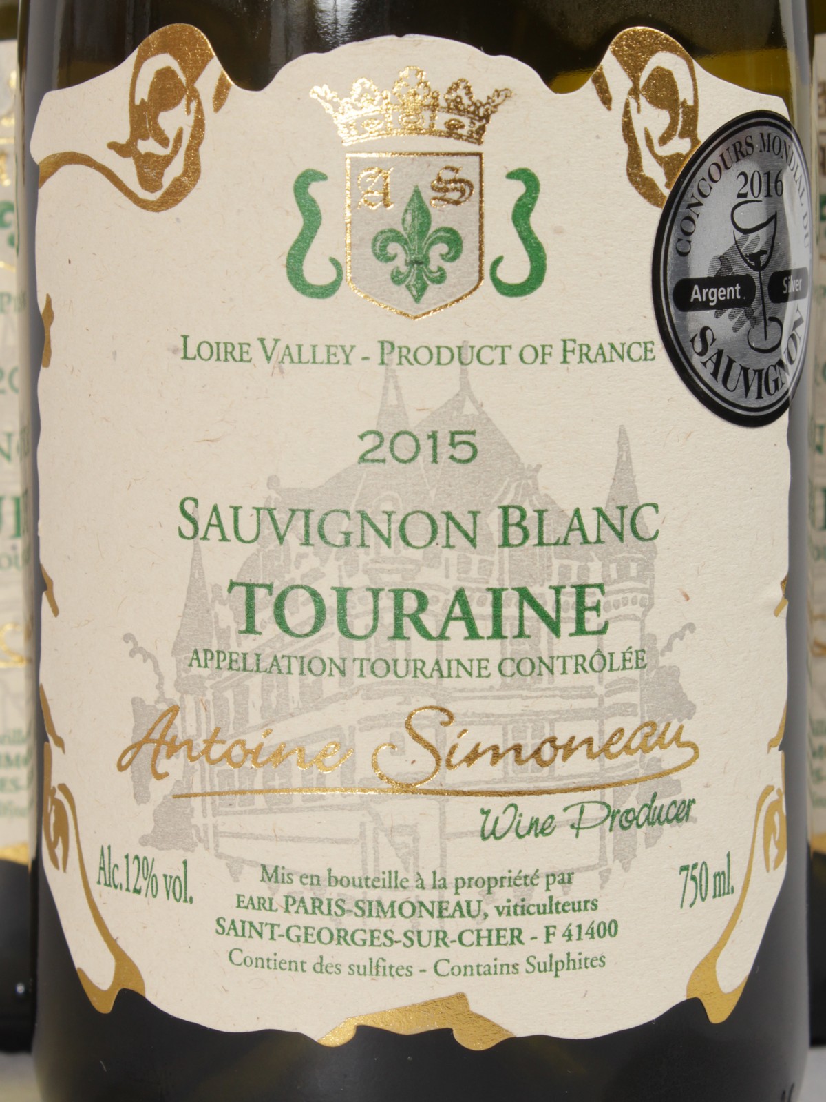 DOMAINE DE LA RABLAIS TOURAINE SAUVIGNON BLANC, 6 bottles. - Image 2 of 3