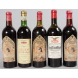 CHATEAU DE LIDDONNE, 1964, 3 bottles; CHATEAU DE FRANCE CALVERT, 1964, 1 bottle; CALVERT MARGAUX,
