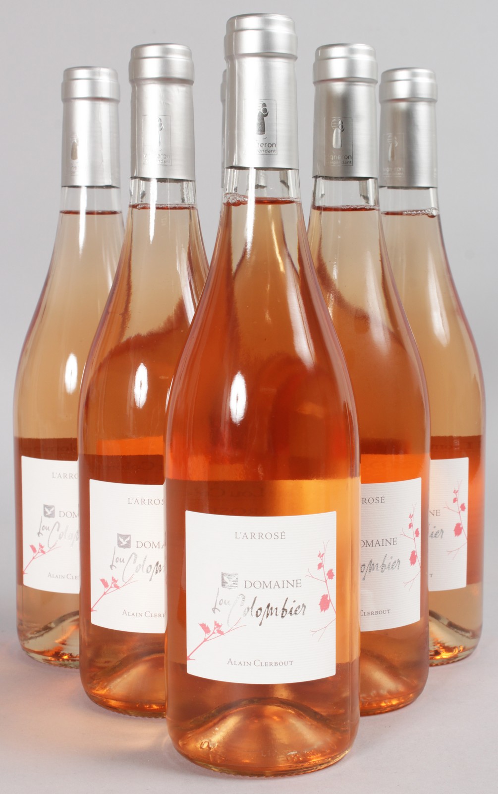 DOMAINE LOU COLOMBIER ROSE, 6 bottles.