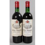 CHATEAU CHANTEGRIVE, 1973, 2 bottles.